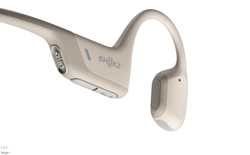 Shokz Openrun Pro Cycle Headphones in Beige-2